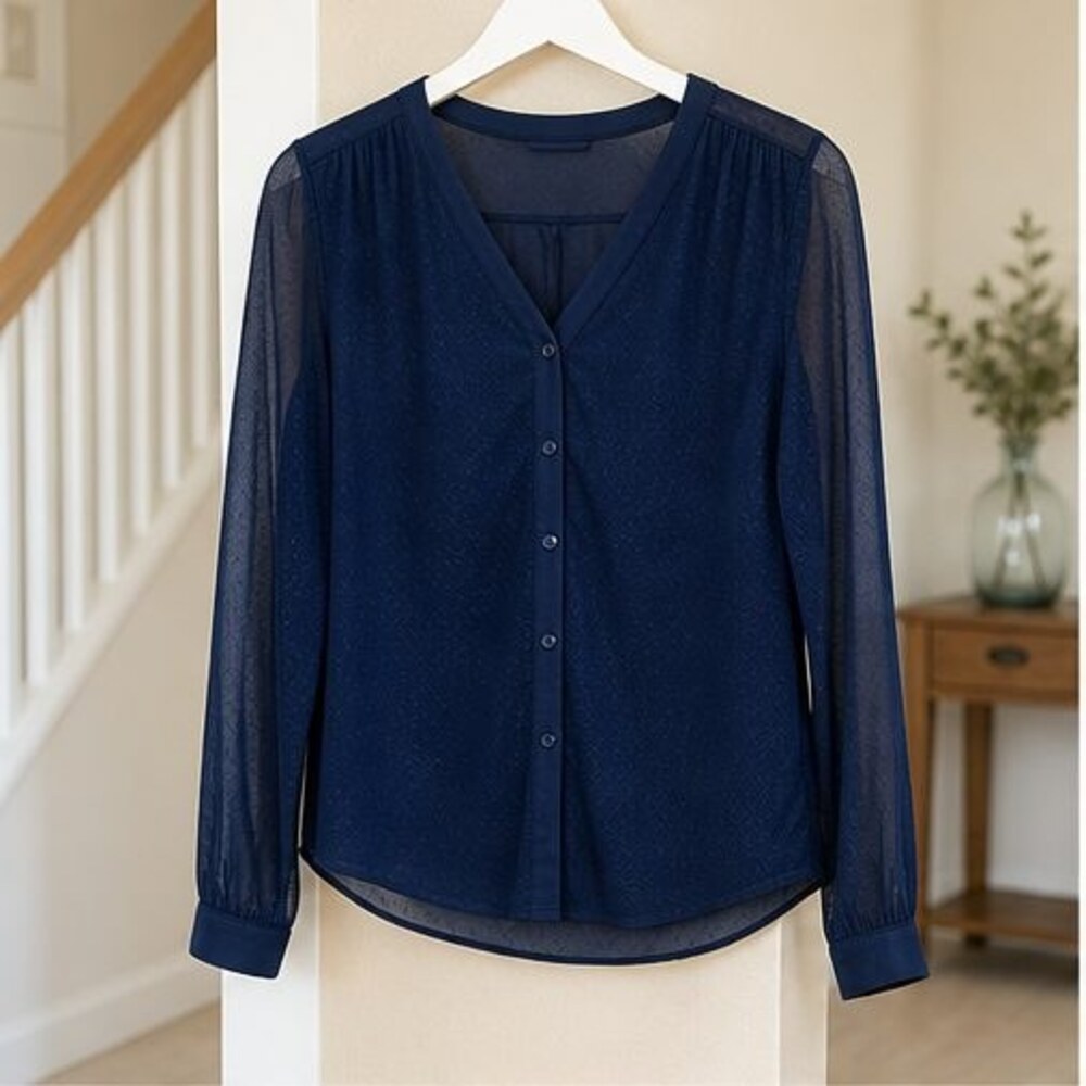 Navy Tunic Blouse